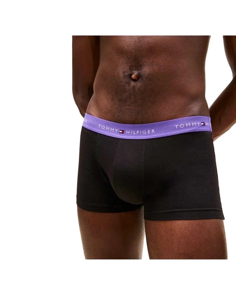 Tommy Hilfiger Boxershorts für Herren, Baumwollmischung, Klassisch (3er-Pack) (Schwarz Schwarz