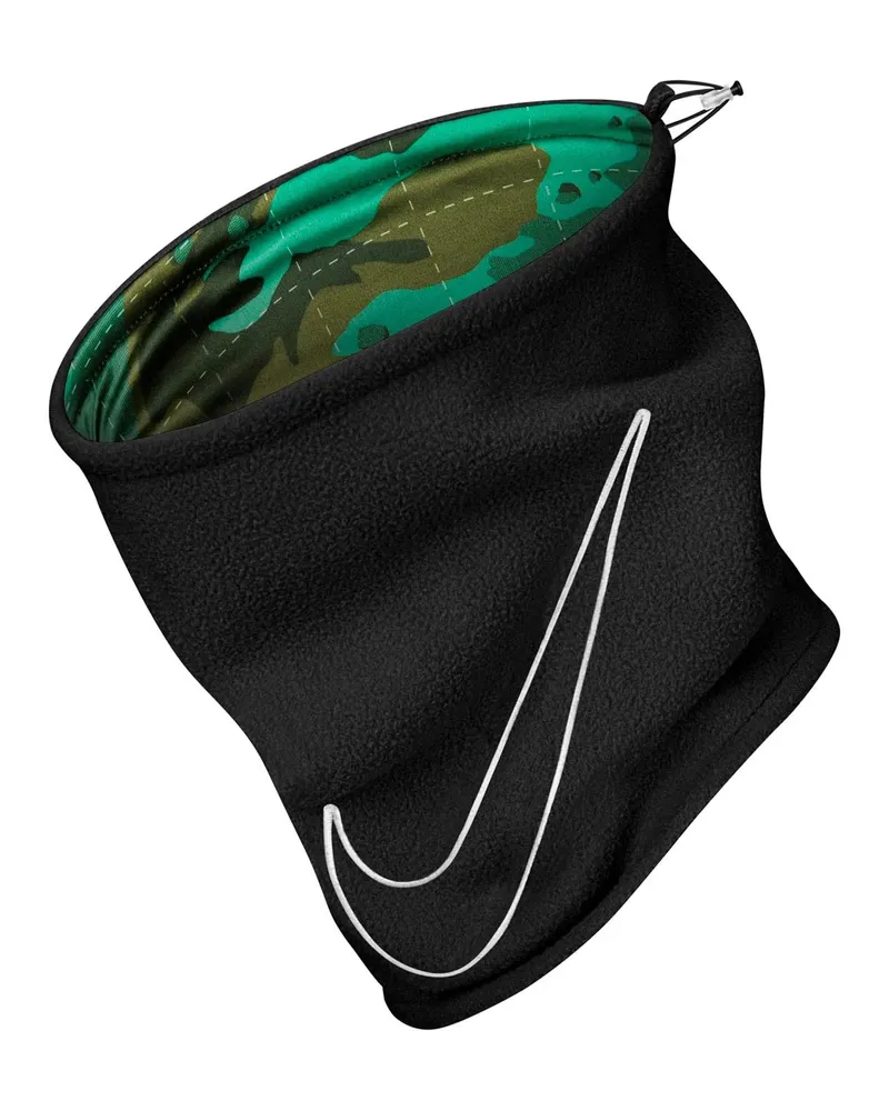 Nike 2.0" Nackenwärmer für Herren/Damen Unisex (Schwarz/Raues Grün Schwarz
