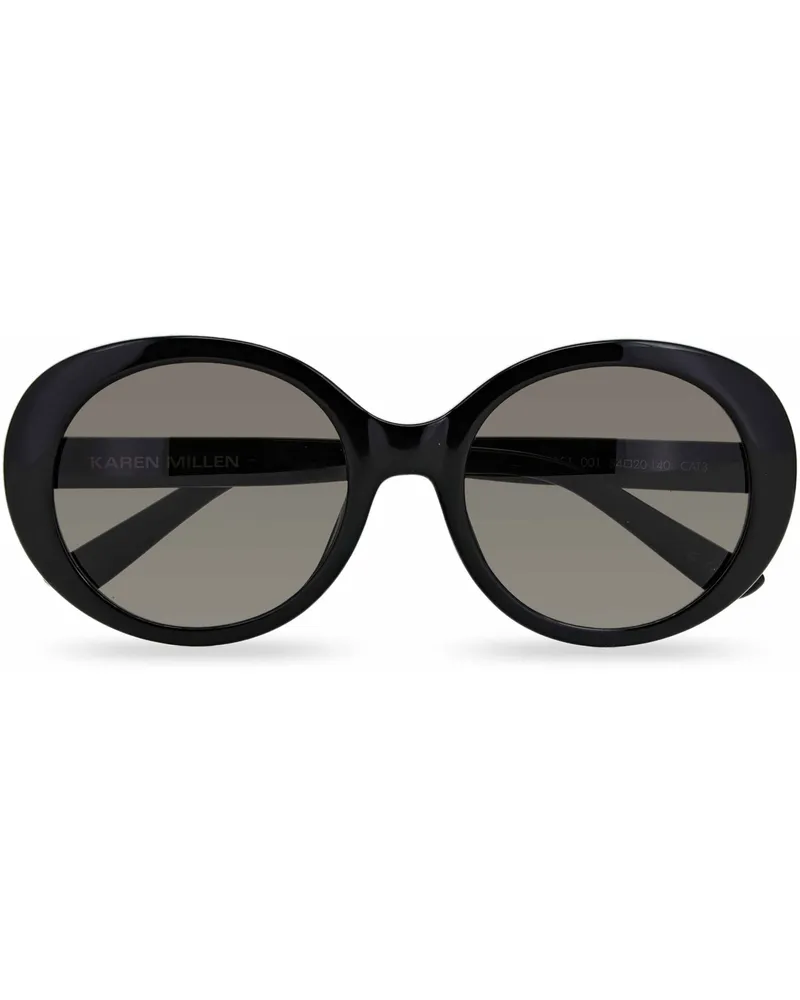Karen Millen KM5051 Damen Sonnenbrille Damen 001BLK Schwarz