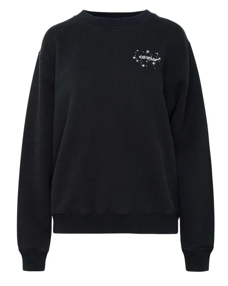OFF-WHITE Bling Stars Arrow Reg Crewneck Schwarz Schwarz