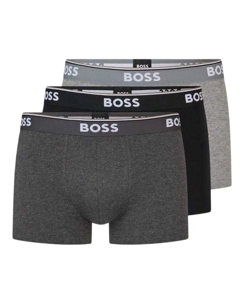 HUGO BOSS Bodywear" Boxershorts für Herren (3er-Pack) (Grau/Schwarz Grau