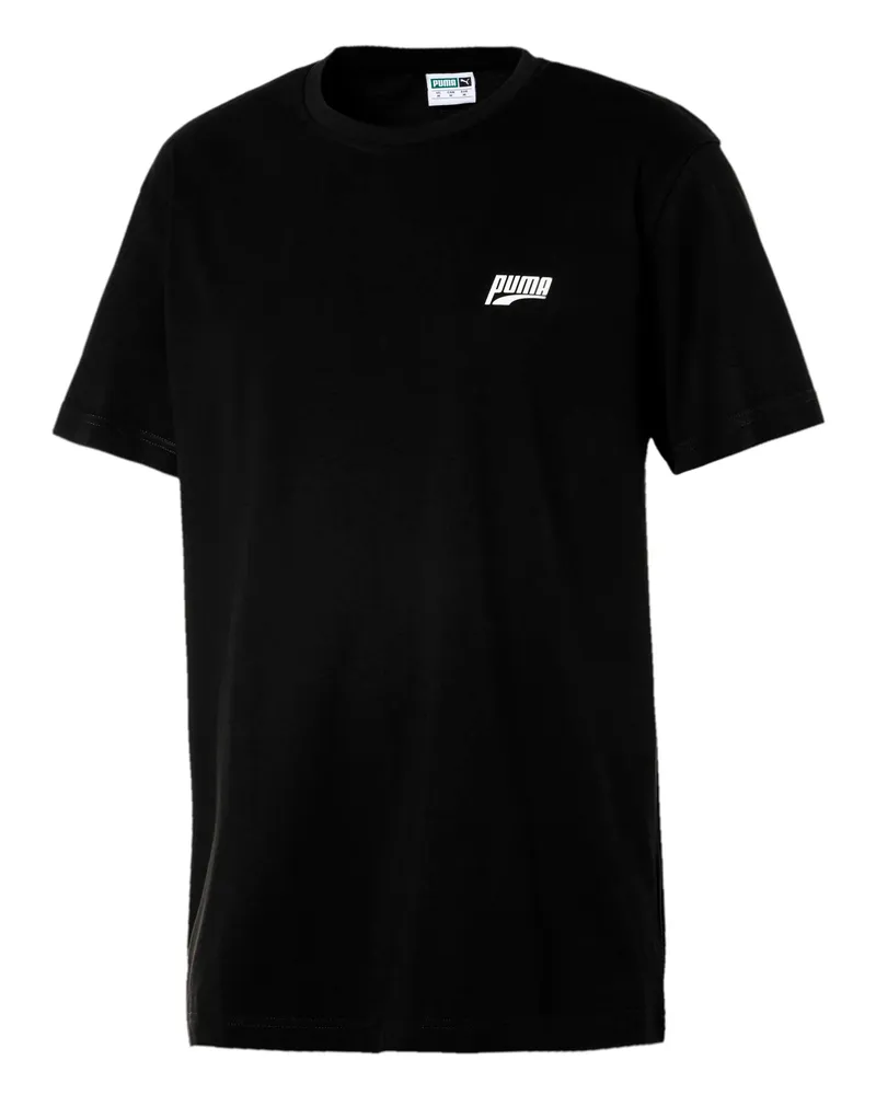 Puma Multiple Logo Grafik Herren T-Shirt Black Top 578158 01 Schwarz