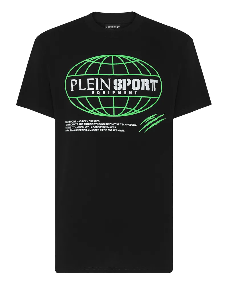 Philipp Plein T-Shirt Rundhalsausschnitt Ss Global Express Edition Schwarz