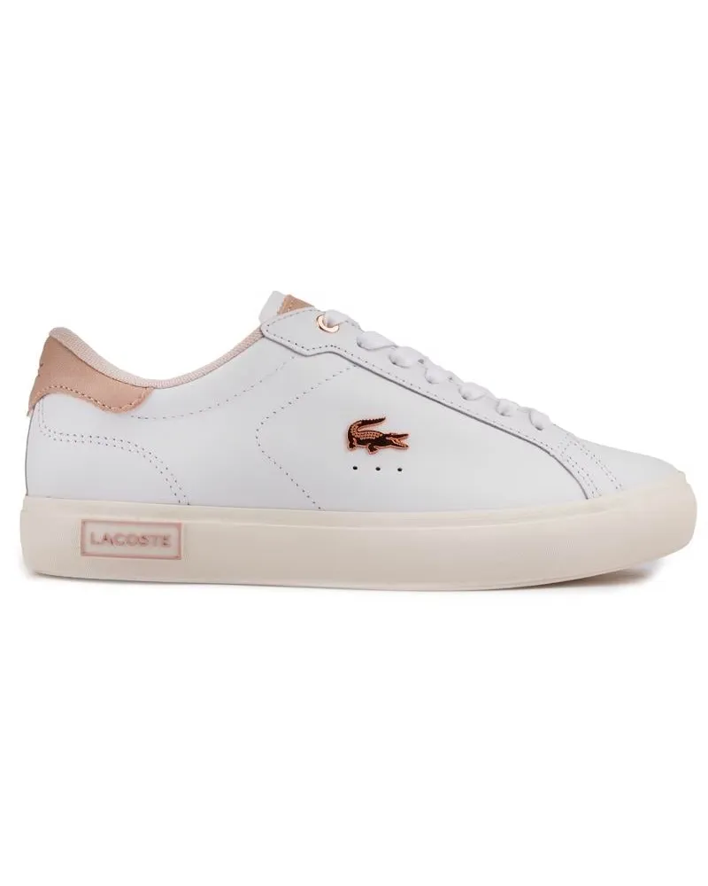 Lacoste Kaufen Sie  Powercourt 222 5 Sfa Damen-Weiß/ Hellrosa-Trainer Weiß