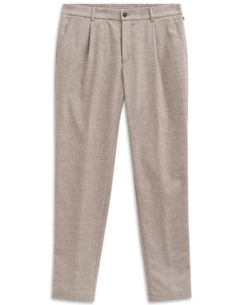 Bugatti Herren Anzughose eleganter Wollmix Beige