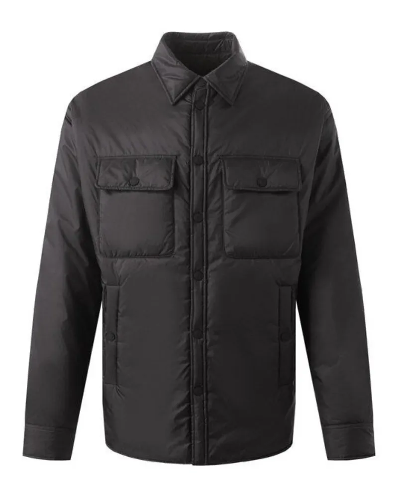 Dsquared2 Leichtes Pufferhemd Schwarze Jacke Schwarz
