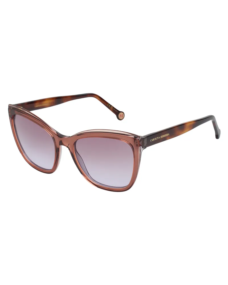 Carolina Herrera New York HER0188S Eckige Sonnenbrille für Damen Braun