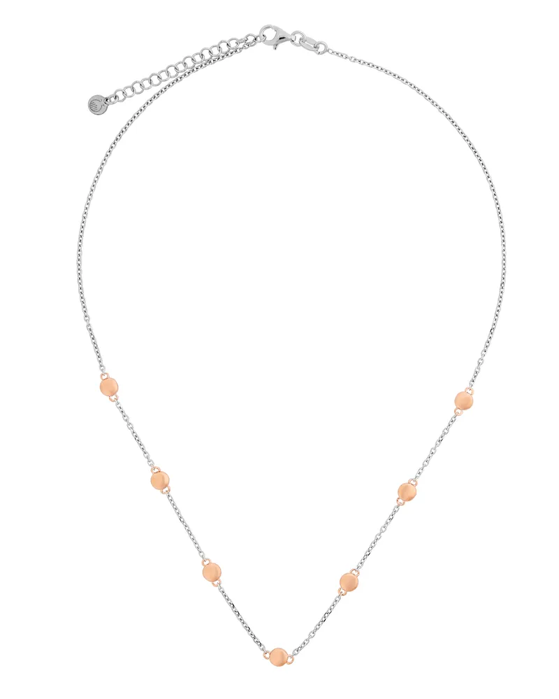 Orphelia Damen Halskette 925 Sterlingsilber - Silber/Rosé ZK-7385/40 Silber