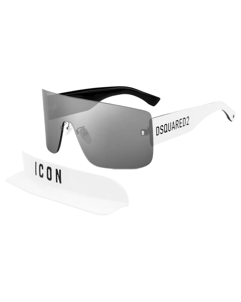 Dsquared2 ICON 0001/S VK6 Sonnenbrille Weiß