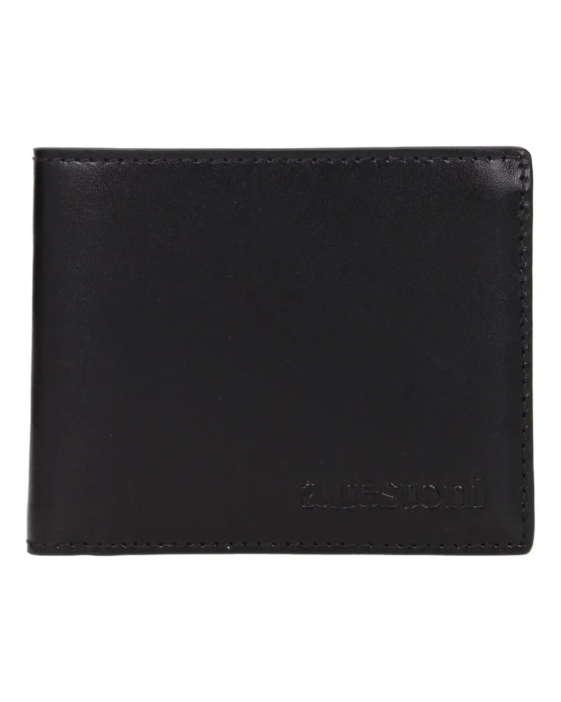 A.Testoni Lederbörse - Schwarz Schwarz