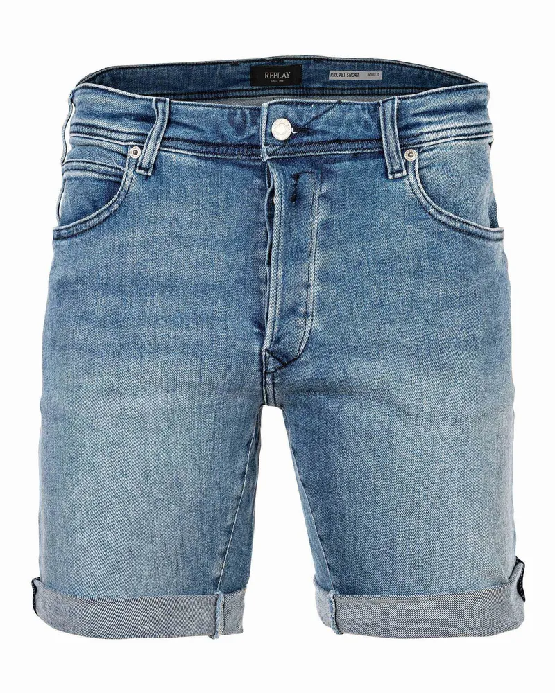 Replay RBJ 981 Denim Tapered Shorts, Blau Blau