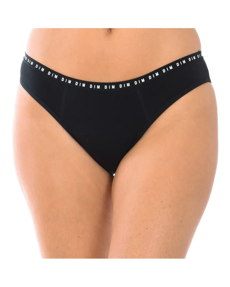 DIM Frauen Medium Flow Menstruationsslip D0AY7 Schwarz