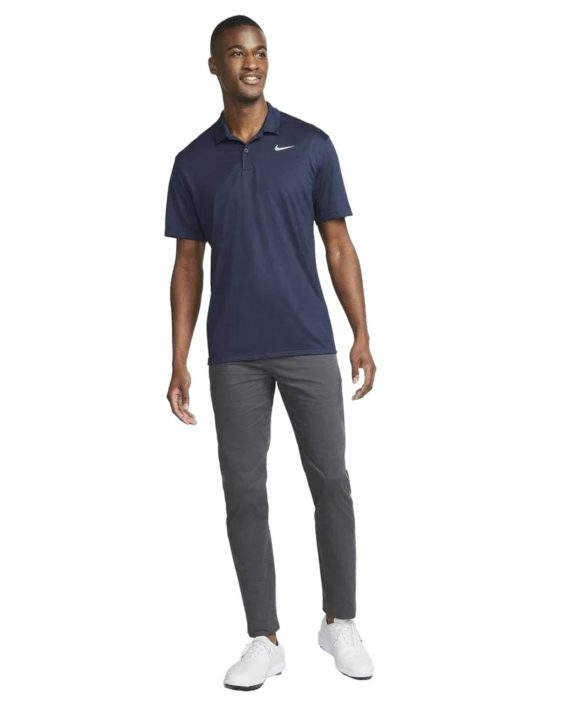Nike Victory" Poloshirt für Herren, Dri-FIT, Emblem (Marine/Weiß Marineblau