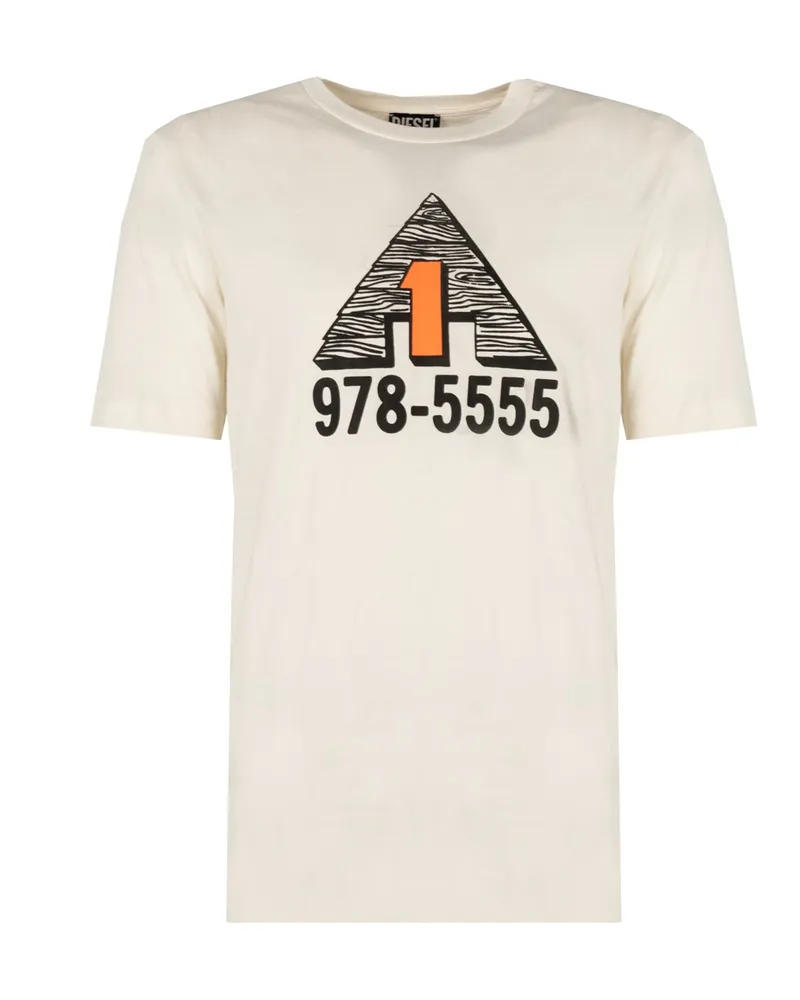 Diesel T-Shirt T-Just Herren beige Beige