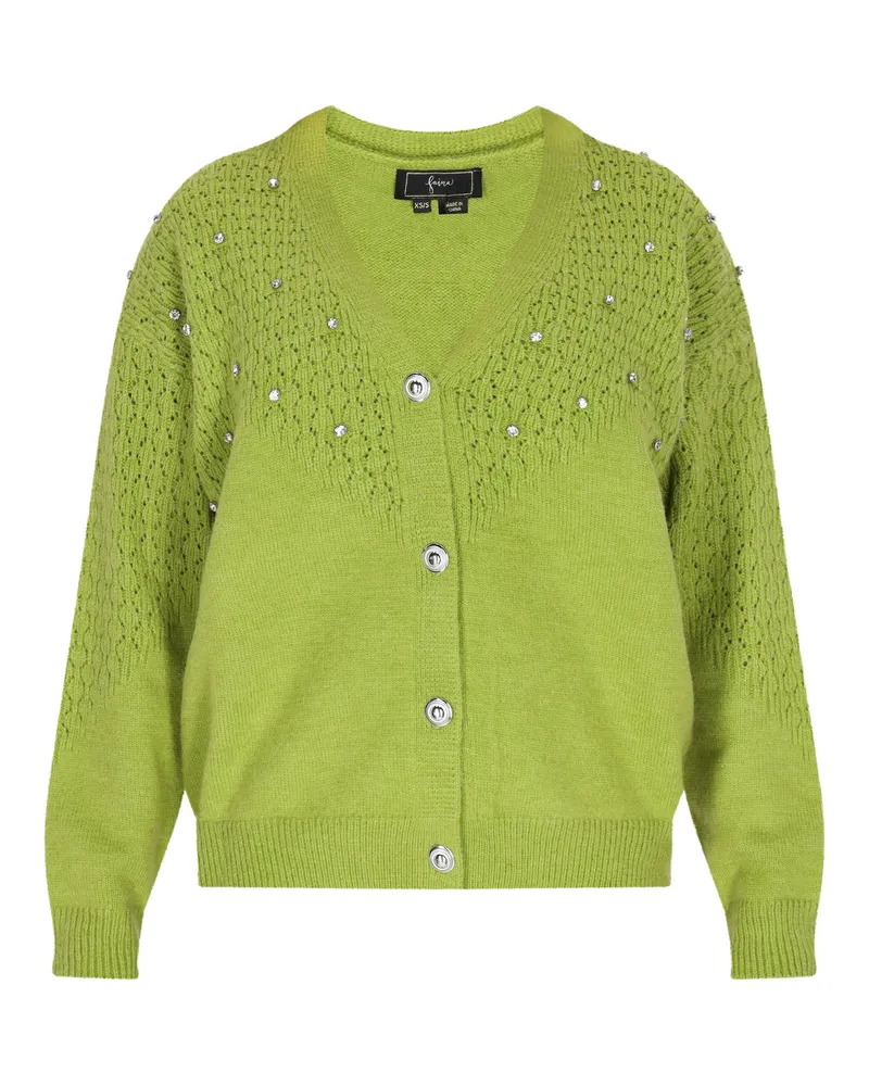 FAINA Strickjacke Damen grün Grün