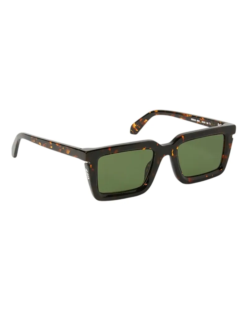 OFF-WHITE Off White - "Minneapolis" Sonnenbrille für Herren/Damen Unisex (Braun Orange