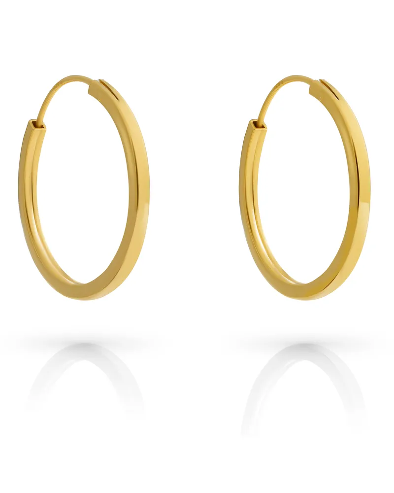 Orphelia Agata' Damen 925 Sterling Silber Creolen - Gold ZO-7552/G Gold