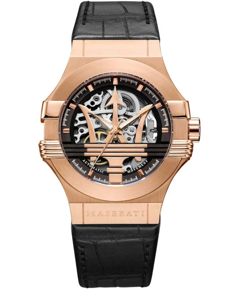 Maserati Potenza R8821108002 Automatik Skeleton 42 mm Herren Uhr Schwarz
