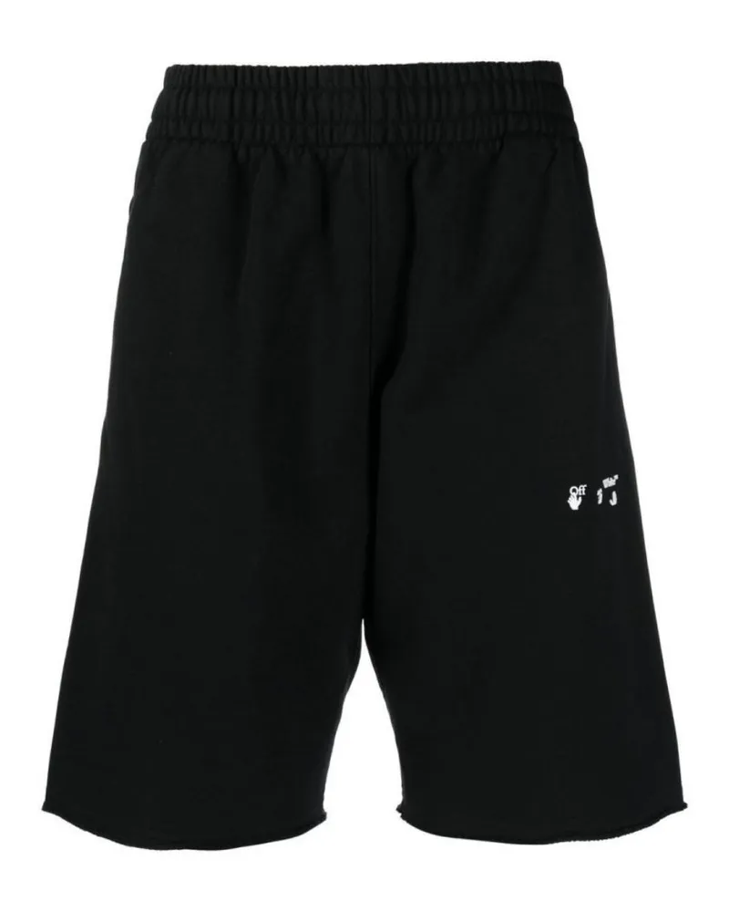 OFF-WHITE OW-Logo Sweatshorts - Schwarz Schwarz