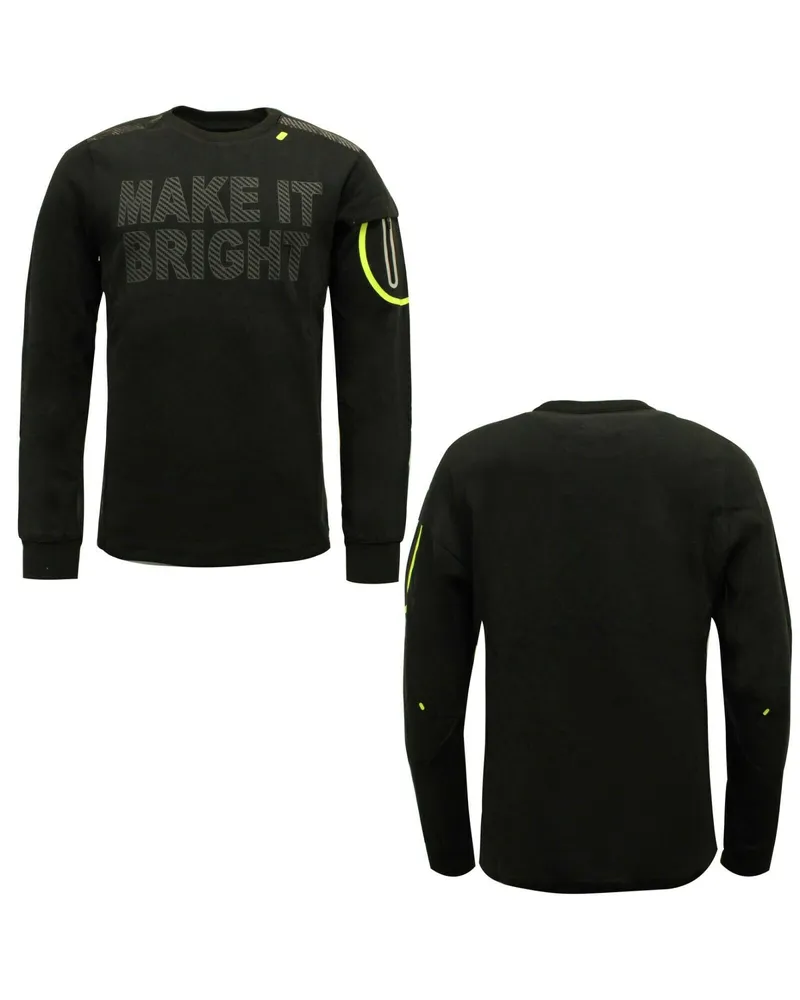 Diadora Sportswear Mens Black Pullover Schwarz