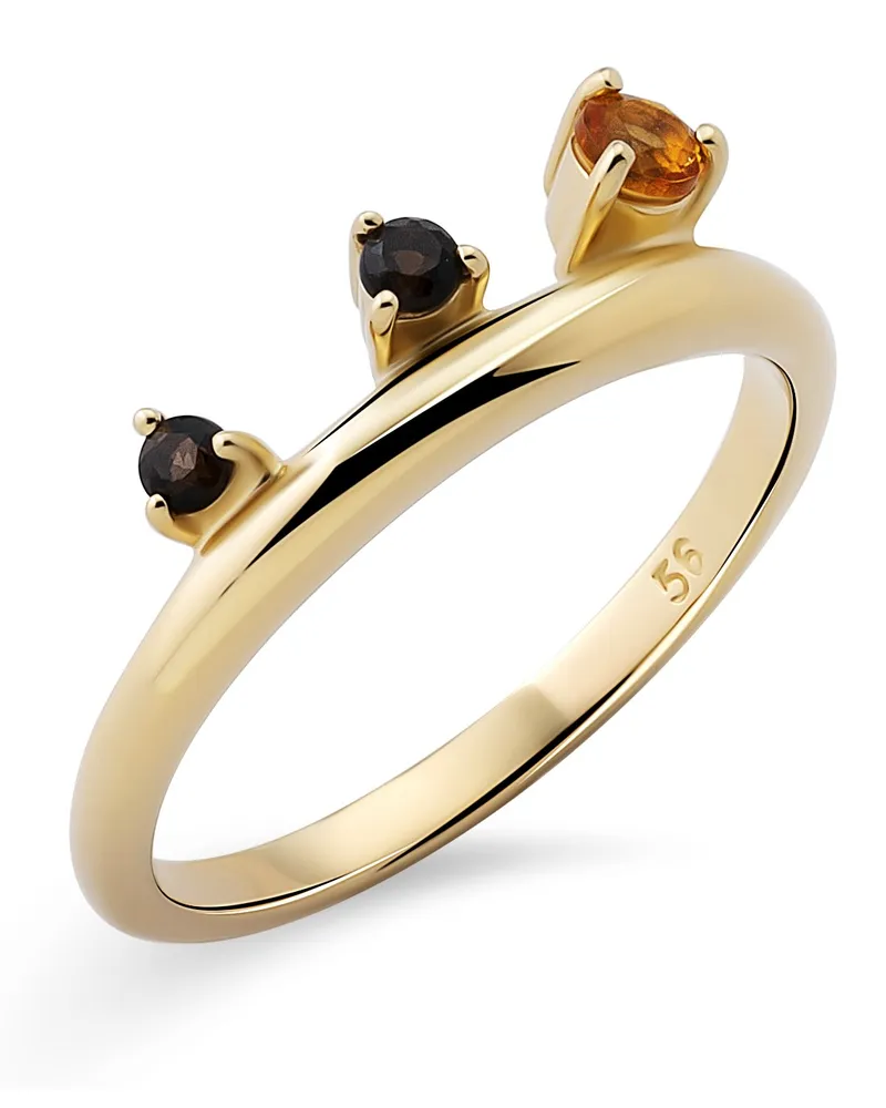 Orphelia Damen-Ring Sterling-Silber 925 – Gold ZR-7497/G Gold