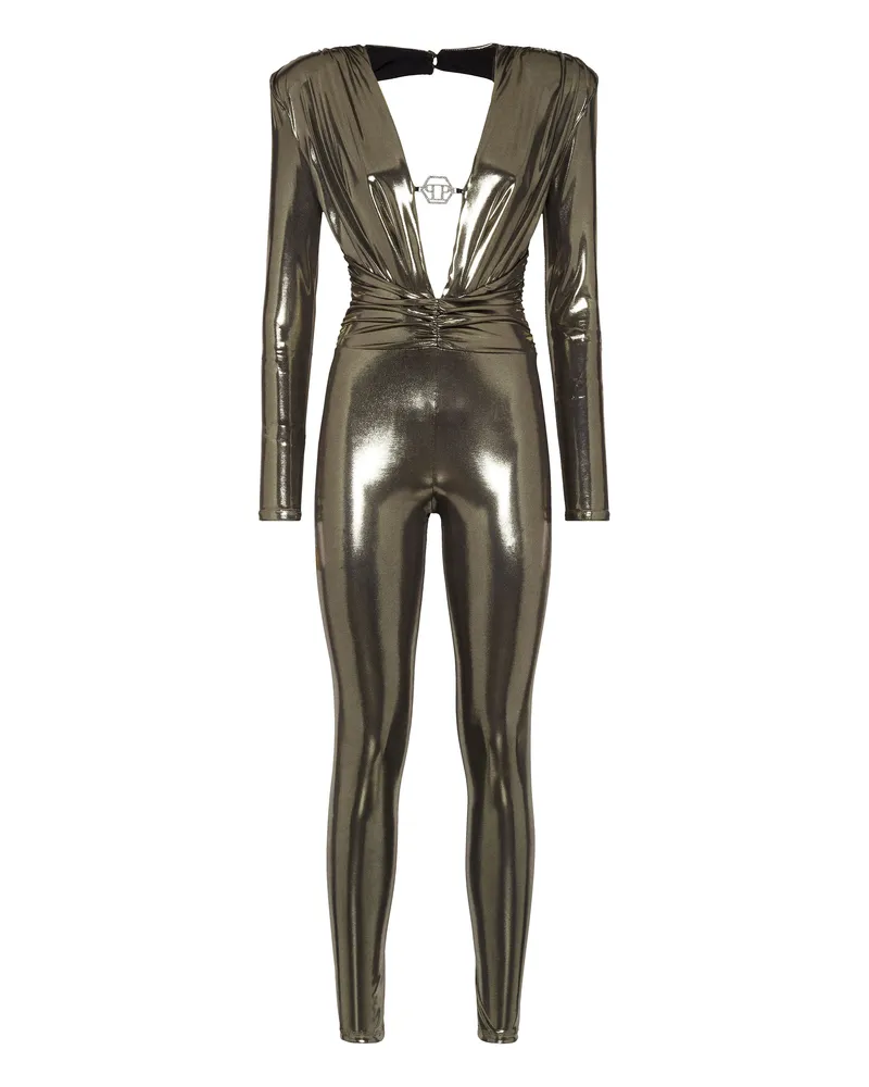Philipp Plein Jumpsuit Gold
