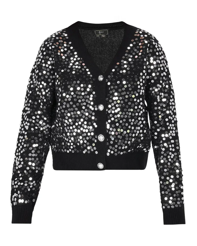 FAINA Strickjacke für Damen - Schwarz Schwarz