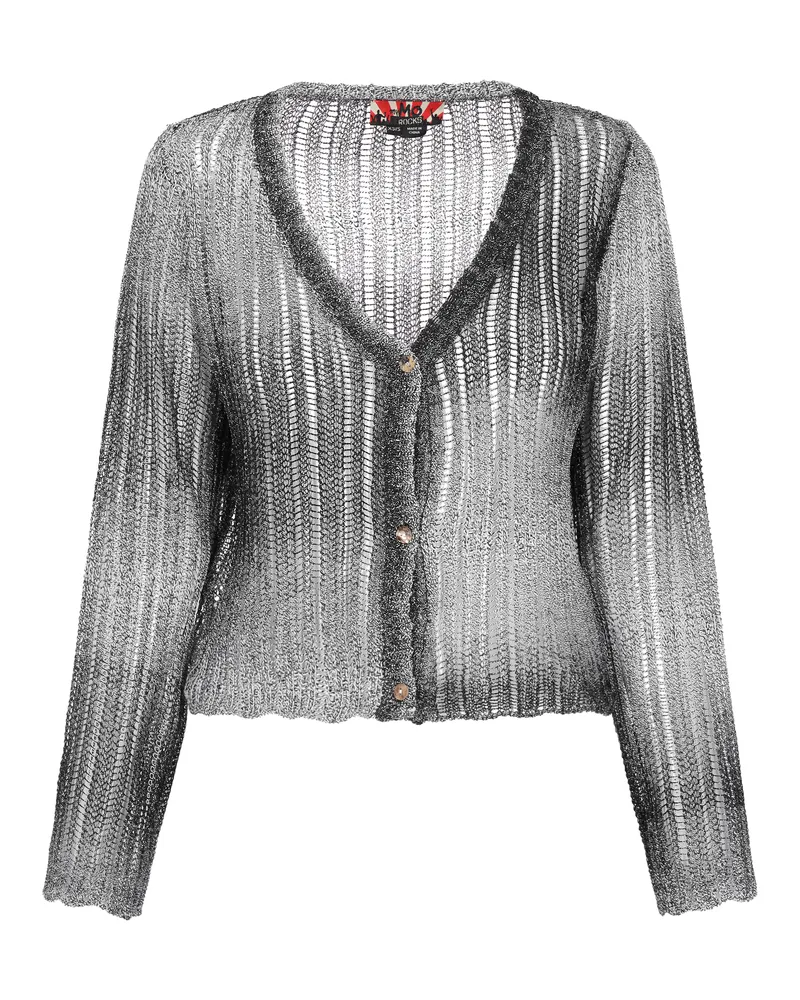 My Mo Strickjacke Frauen schwarz-weiß Schwarz