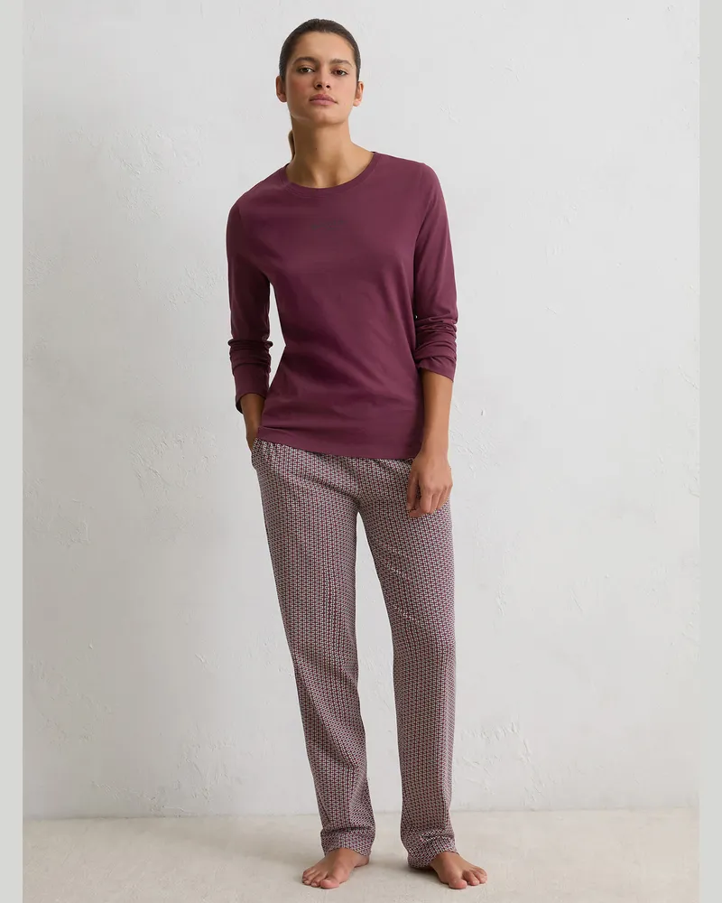 Marc O'Polo Pyjamaoberteil Mix n Match aus Baumwolle - Mehrfarbig Mehrfarbig