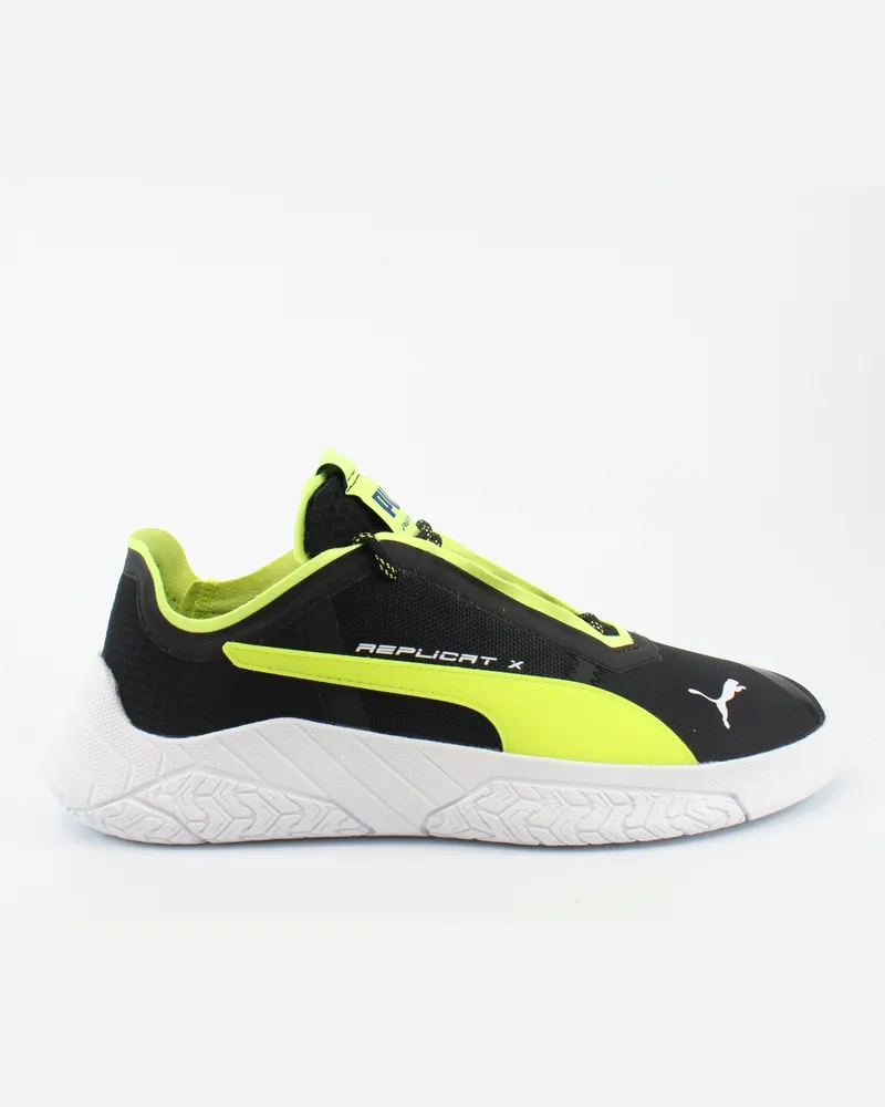 Puma Replicat-X Circuit Black Synthetic Herren Schnürtrainer 306460 04 Schwarz