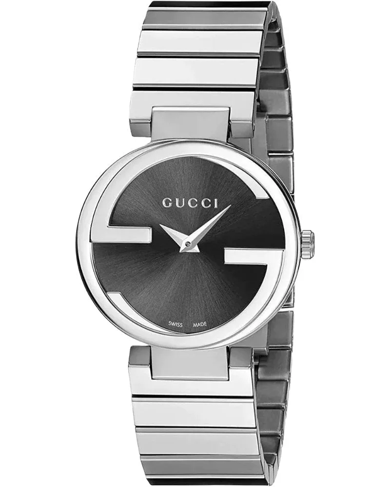 Gucci YA133502 Interlocking G 29mm Damenuhr Silber