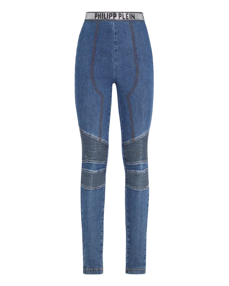 Philipp Plein Jeggings Blau