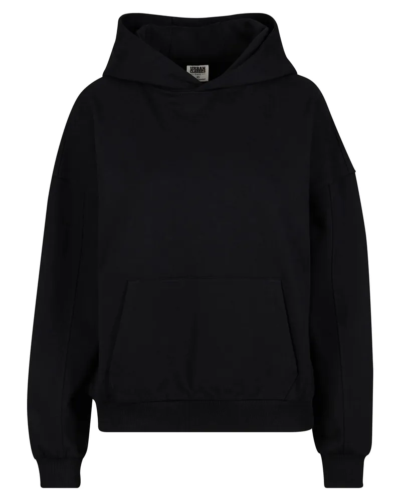 Urban Classics Kapuzenpullover Ultra-Schwer für Damen (Schwarz Schwarz