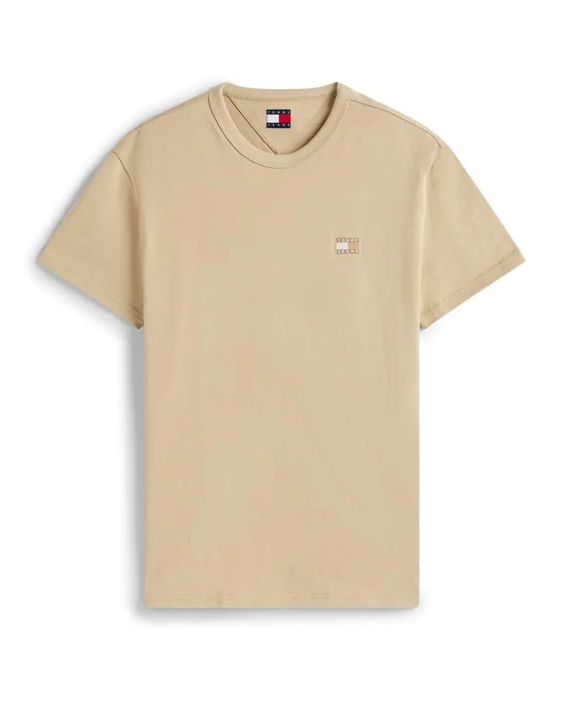 Tommy Hilfiger T-Shirt für Herren,Abzeichen (Beige Beige