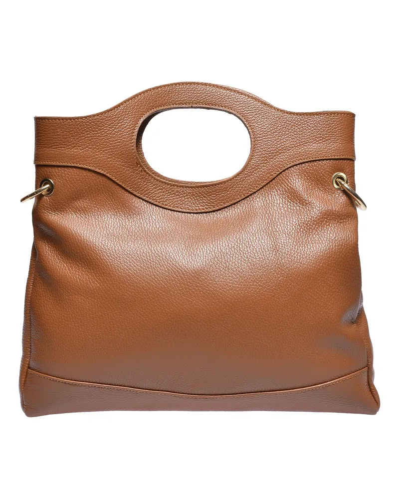 Anna Luchini Braun Rindsledertasche Braun