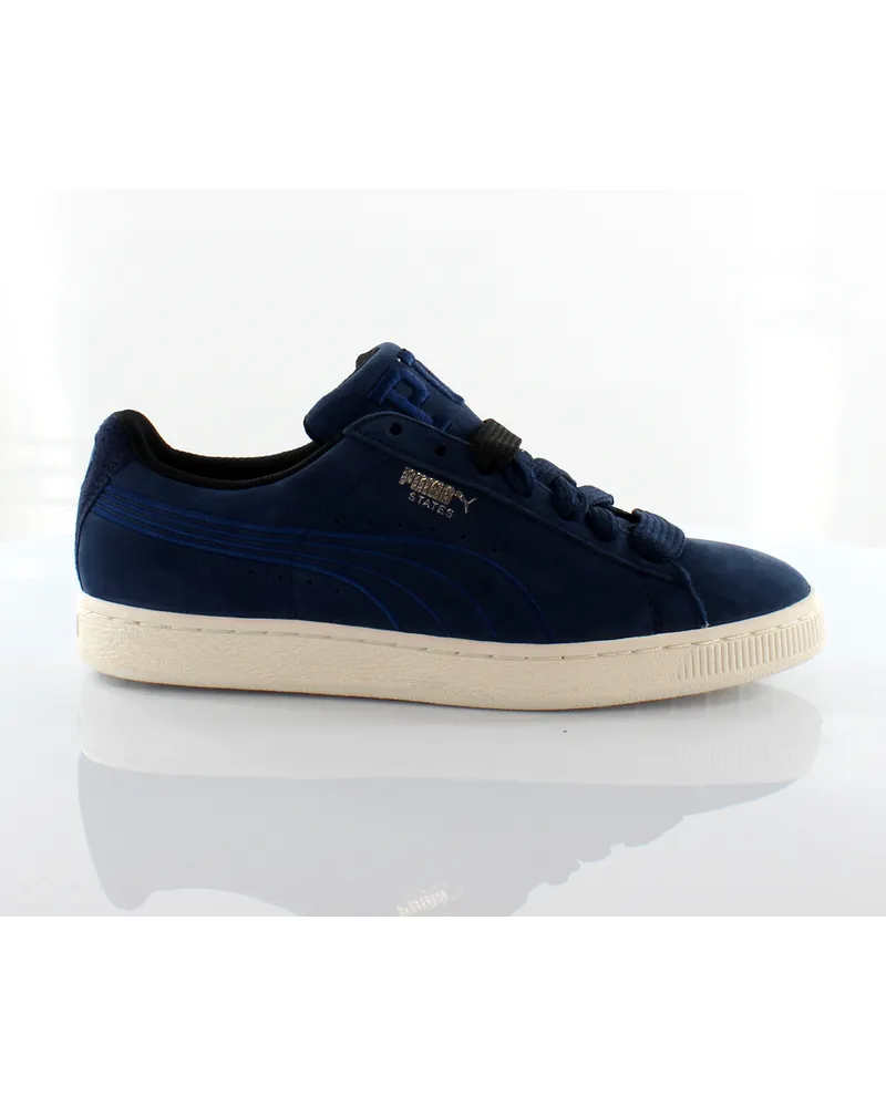 Puma States x Vashtie Blue Wildleder Herren Trainer 358840 02 Blau