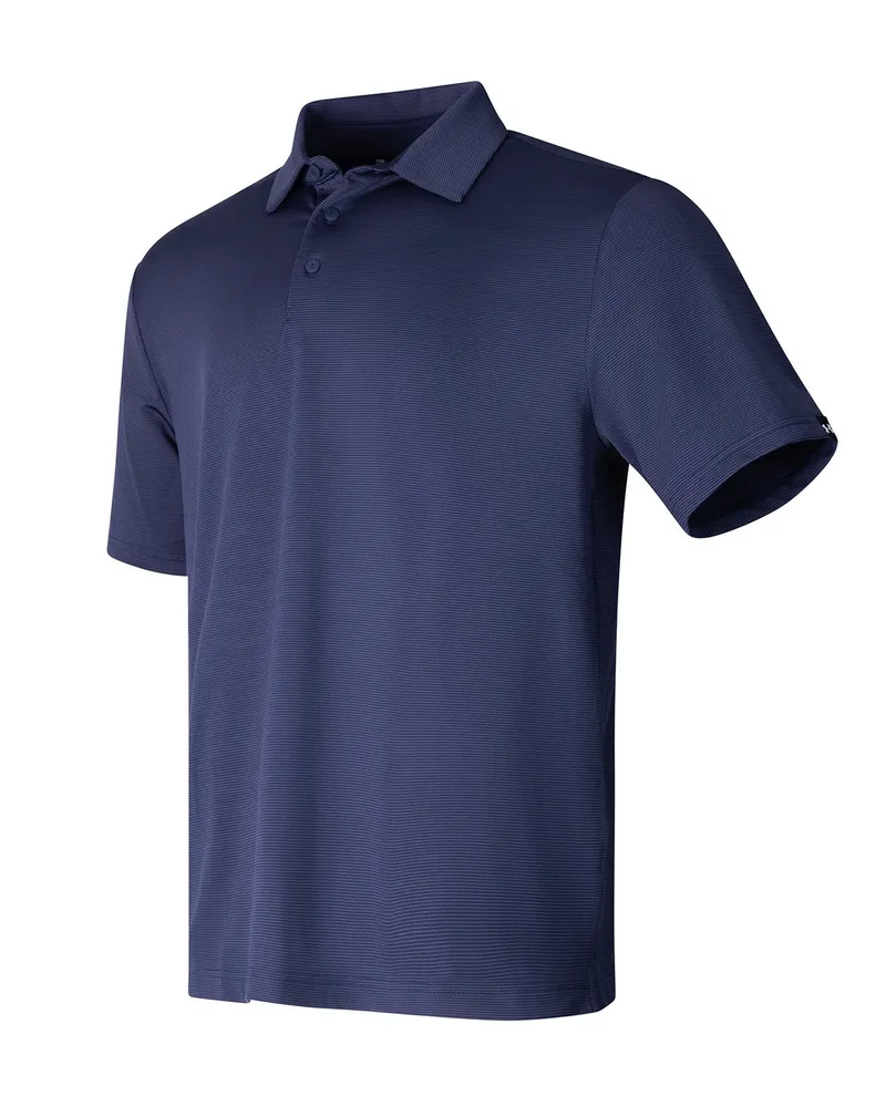 Under Armour Playoff 3.0" Poloshirt für Herren (Weiß/Mitternachtsblau Mittelblau