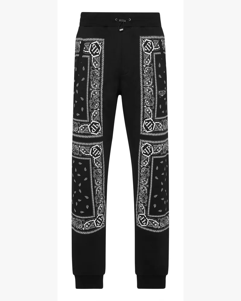 Philipp Plein Jogginghosen Paisley Schwarz
