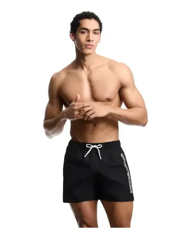Emporio Armani Herren-Badeanzug mit charakteristischer Silhouette Schwarz