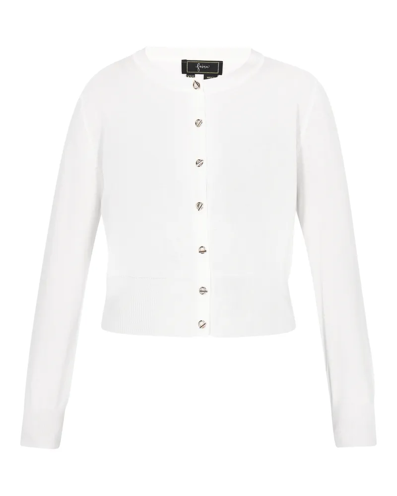 FAINA Strickjacke Frauen cremefarben Wollweiß