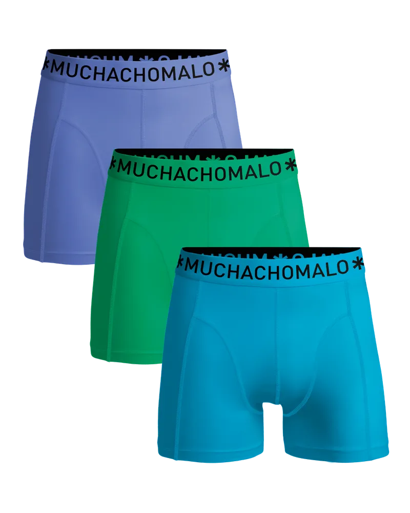 Muchachomalo Herren Boxershorts – 3er-Pack – Herren Unterhosen Mehrfarbig