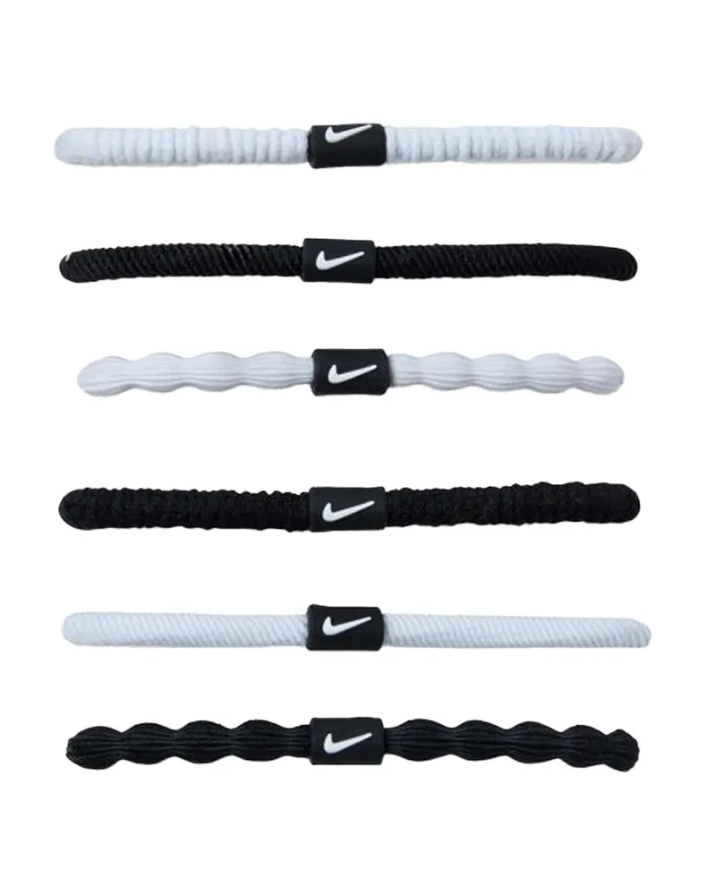 Nike Haarband (6er-Pack) (Weiß/Schwarz Weiß