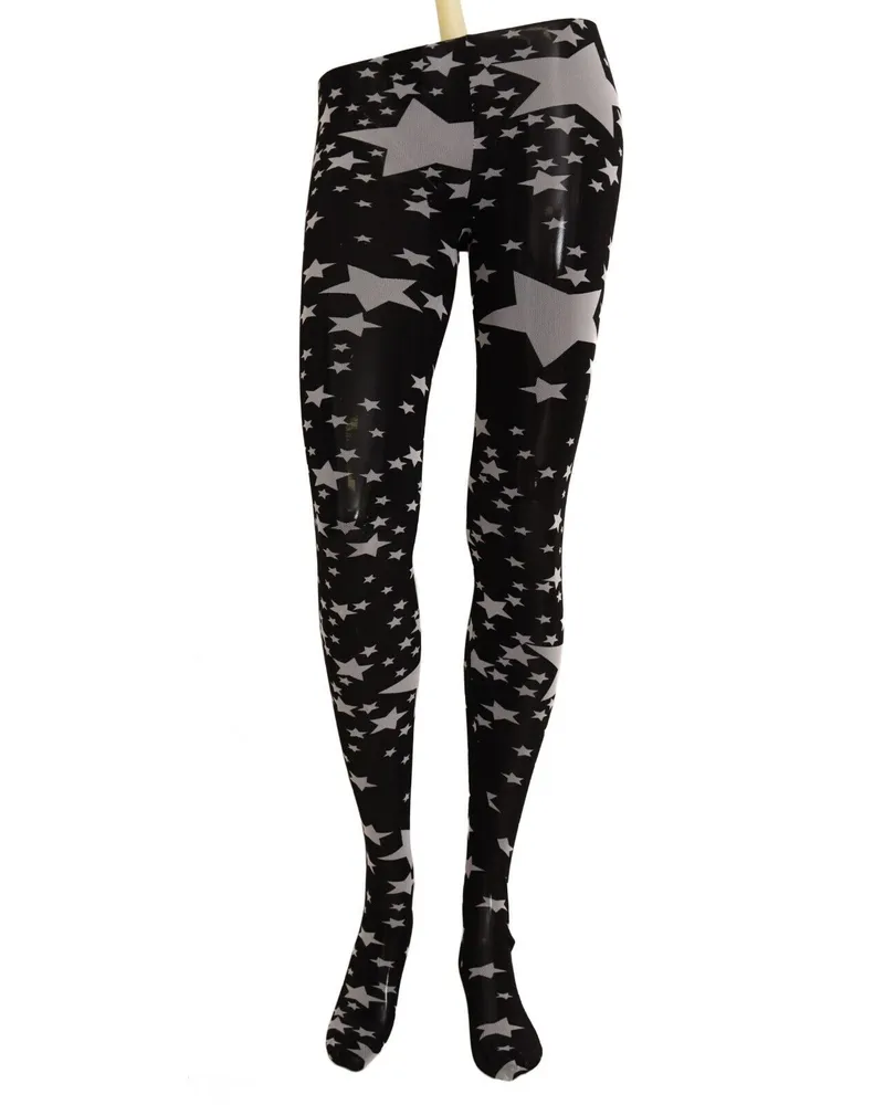 Dolce & Gabbana Starry Night Designer-Mesh-Damenstrumpfhose Schwarz