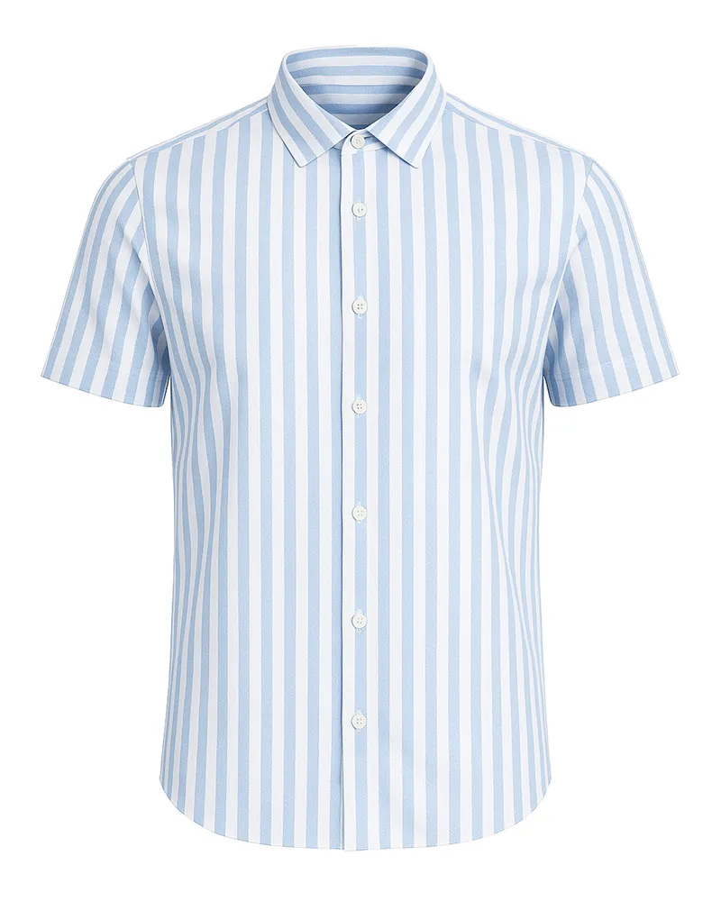 Ted Baker Arschot Streifen Herren Blaues Hemd Blau