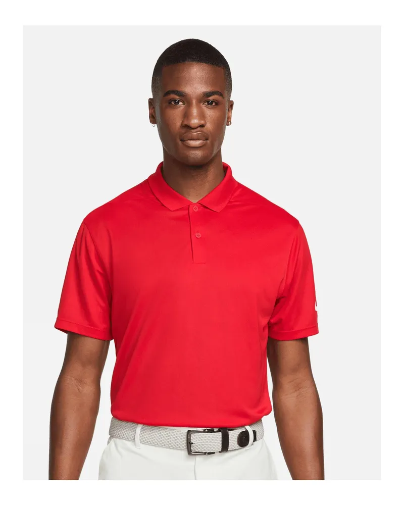 Nike Victory" Poloshirt für Herren (Obsidianschwarz/Weiß Rot