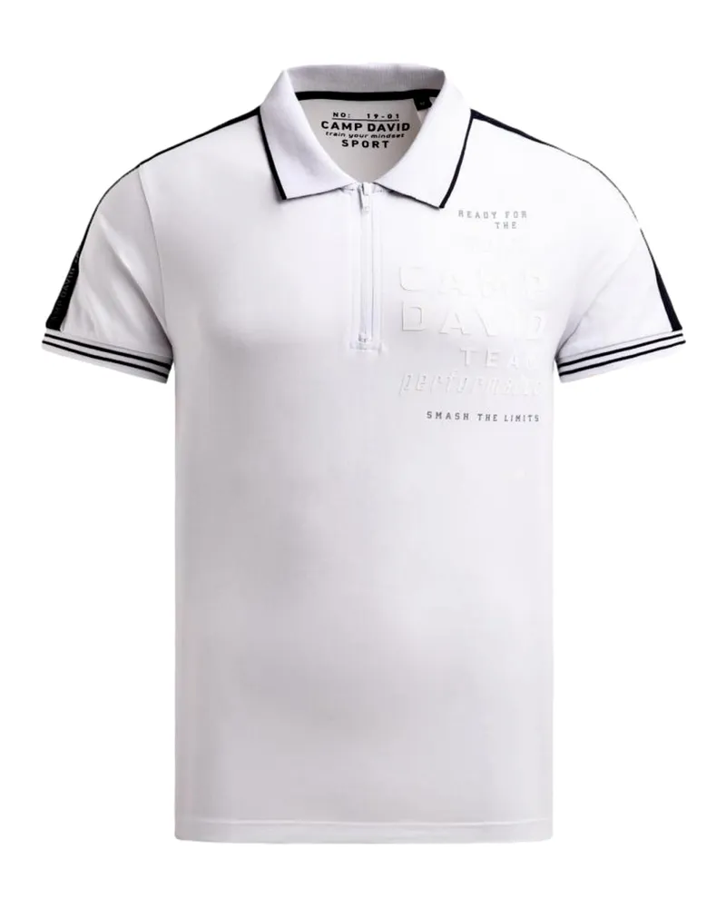 CAMP DAVID Poloshirt Weiß