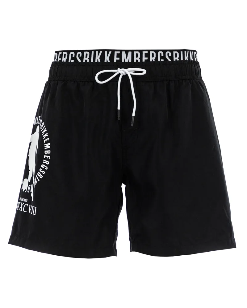 Bikkembergs Homme Maillots de bain Neoclassical Pupino    Noir Schwarz