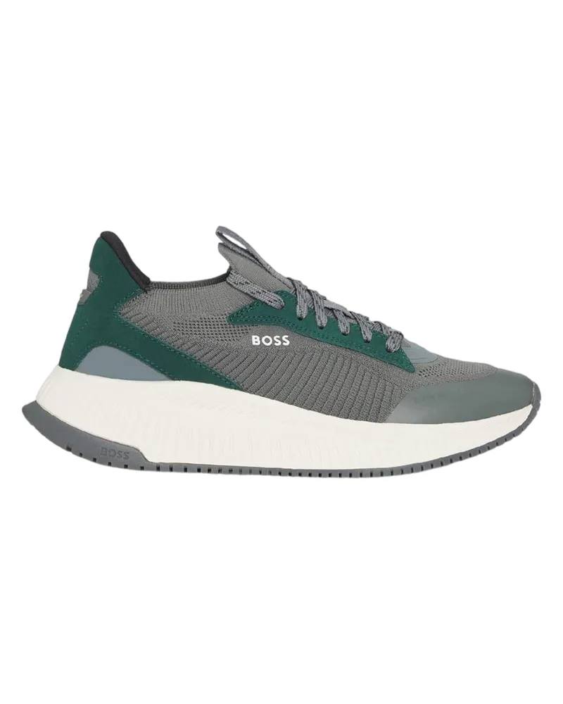 HUGO BOSS TTNM EVO" Sneaker für Herren, Wildleder (Grün Grün