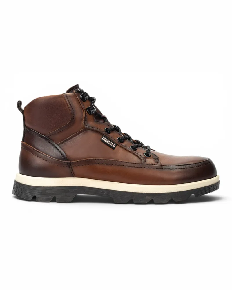 Pikolinos Herren Leder-Schnürstiefel, knöchelhoch, Modell Vigo - Dunkelbraun Dunkelbraun