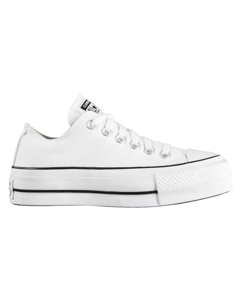 Converse Chuck Taylor" Schuhe mit Plattform-Sohlen für Damen, Canvas (Weiß/Schwarz Weiß